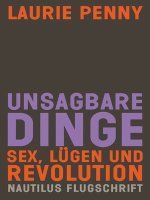 cover image of Unsagbare Dinge